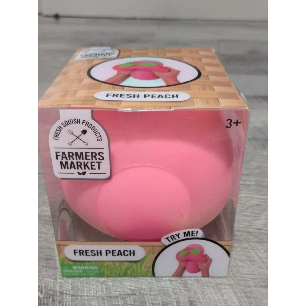 Sunny Days Squeezy Peach Jumbo Squishy Viral Sensory Fidget Stress Toy NEW